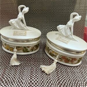 Berger Jewelry Trinket Porcelain Ballerina Box